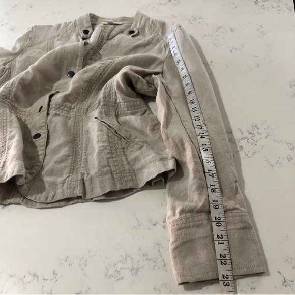 Coldwater Creek beige push button front jacket - Picture 16 of 16